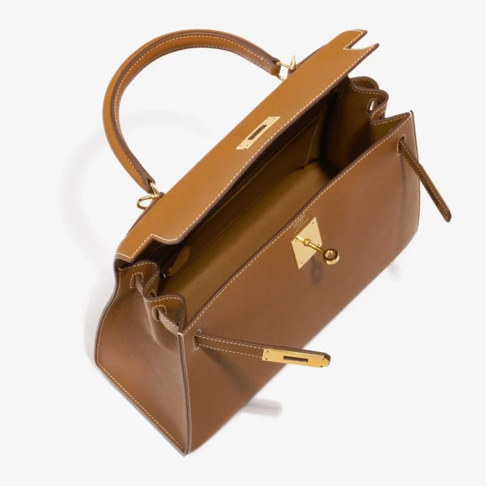 Hermès Replica Kelly 28 Epsom Gold GHW - DLF - Image 5
