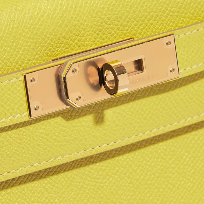 Hermès Replica Kelly 28 Epsom Lime GHW - DLF - Image 7