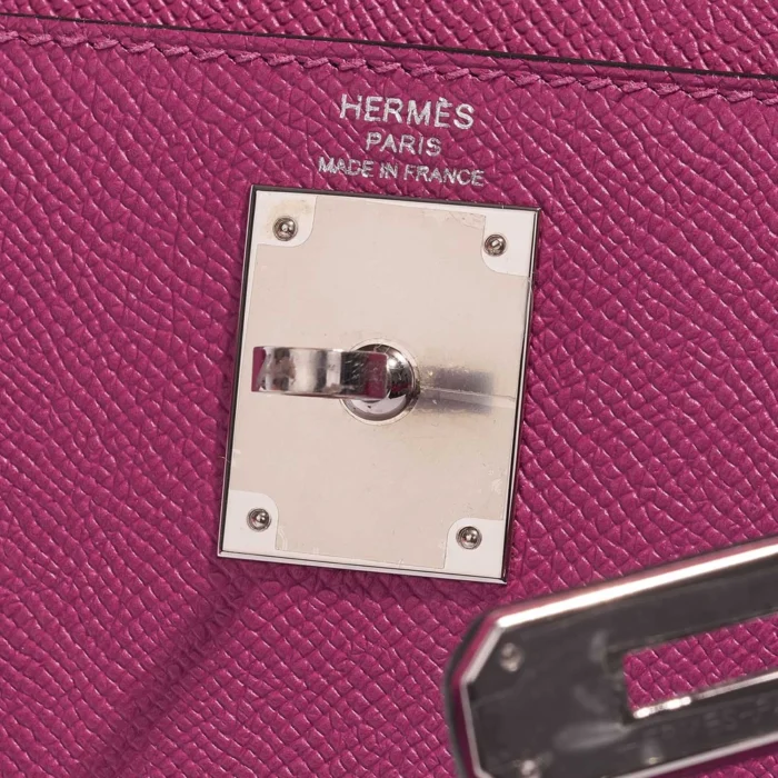 Hermès Replica Kelly 28 Epsom Pourpre PHW - DLF - Image 6