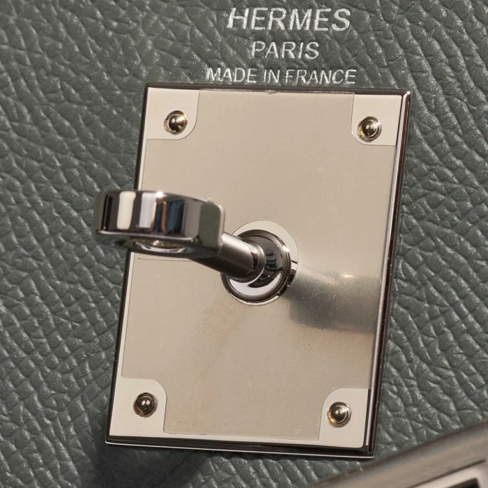 Hermès Replica Kelly 28 Epsom Vert Amande PHW - DLF - Image 5
