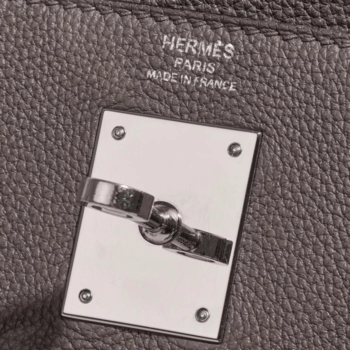 Hermès Replica Kelly 28 Evercolor Etain PHW - DLF - Image 5