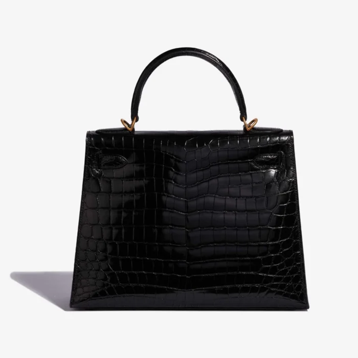 Hermès Replica Kelly 28 Niloticus Crocodile Black GHW - DLF - Image 2