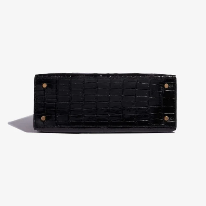 Hermès Replica Kelly 28 Niloticus Crocodile Black GHW - DLF - Image 3