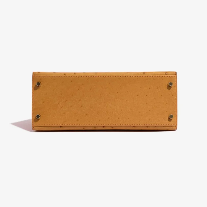 Hermès Replica Kelly 28 Ostrich Gold/Rouge Vif GHW - DLF - Image 3