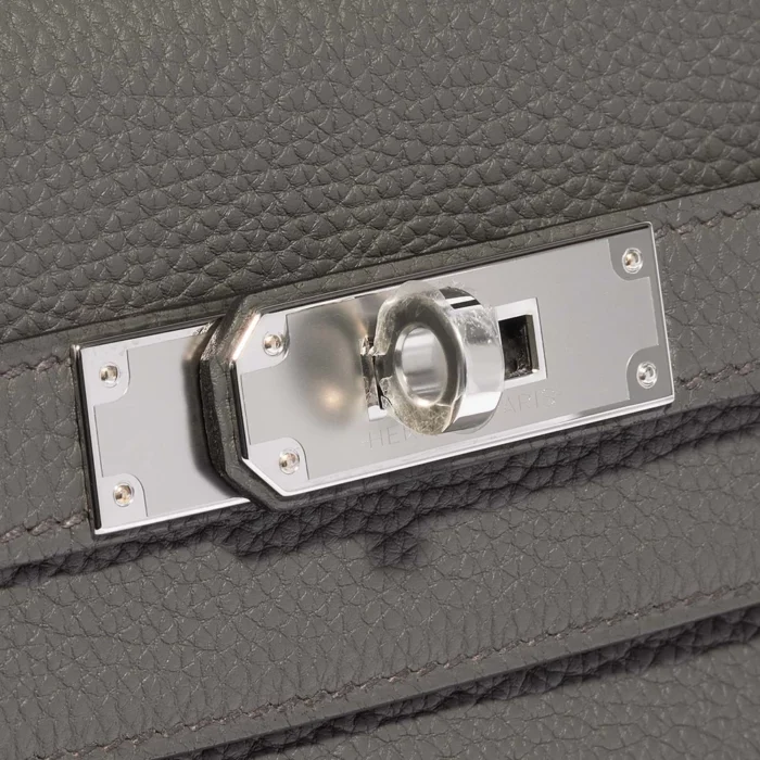 Hermès Replica Kelly 28 Togo Gris etain PHW - DLF - Image 7