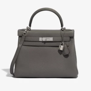 Hermès Replica Kelly 28 Togo Gris etain PHW – DLF