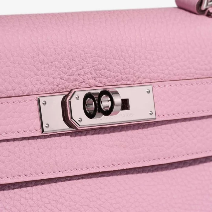 Hermès Replica Kelly 28 Togo Mauve Sylvestre PHW - DLF - Image 7