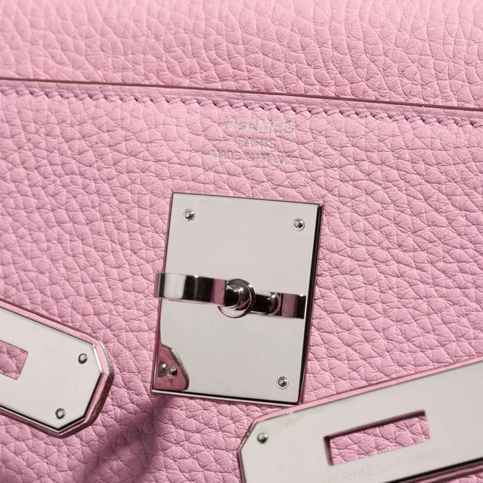 Hermès Replica Kelly 28 Togo Mauve Sylvestre PHW - DLF - Image 6
