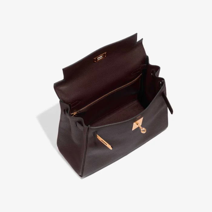 Hermès Replica Kelly 28 Togo Rouge Sellier GHW - DLF - Image 5