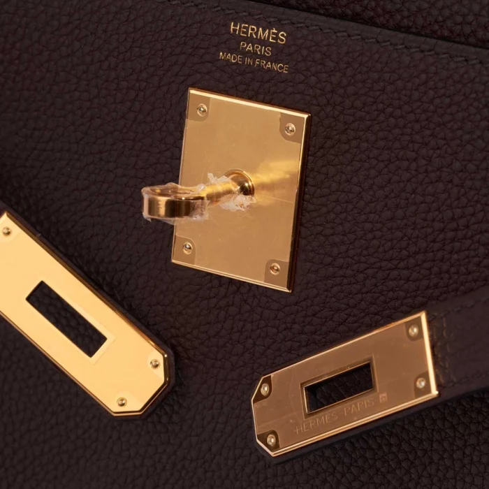 Hermès Replica Kelly 28 Togo Rouge Sellier GHW - DLF - Image 6