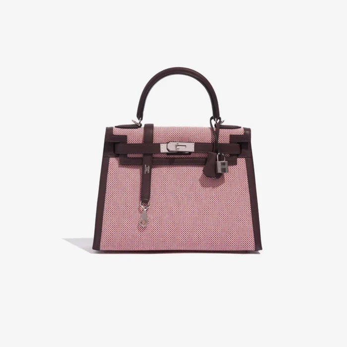 Hermès Replica Kelly 28 Toile Quadrille Swift | Direct Luxury Fashion