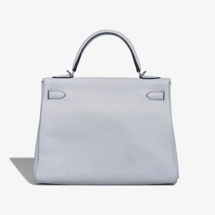 Hermès Replica Kelly 32 Clemence Bleu Pale PHW - DLF - Image 2