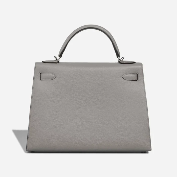 Hermès Replica Kelly 32 Epsom Gris Mouette PHW - DLF - Image 2