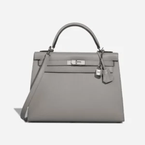Hermès Replica Kelly 32 Epsom Gris Mouette PHW - DLF