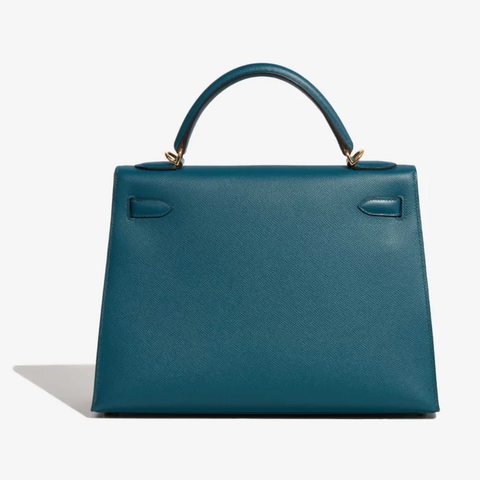 Hermès Replica Kelly 32 Epsom Vert Bosphore GHW - DLF - Image 2