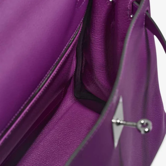 Hermès Replica Kelly 32 Evercolor Anemone PHW - DLF - Image 5