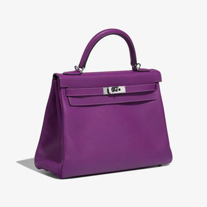 Hermès Replica Kelly 32 Evercolor Anemone PHW - DLF - Image 4