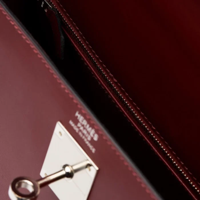Hermès Replica Kelly 32 Sombrero Rouge H PHW - Replica Handbags - Image 5