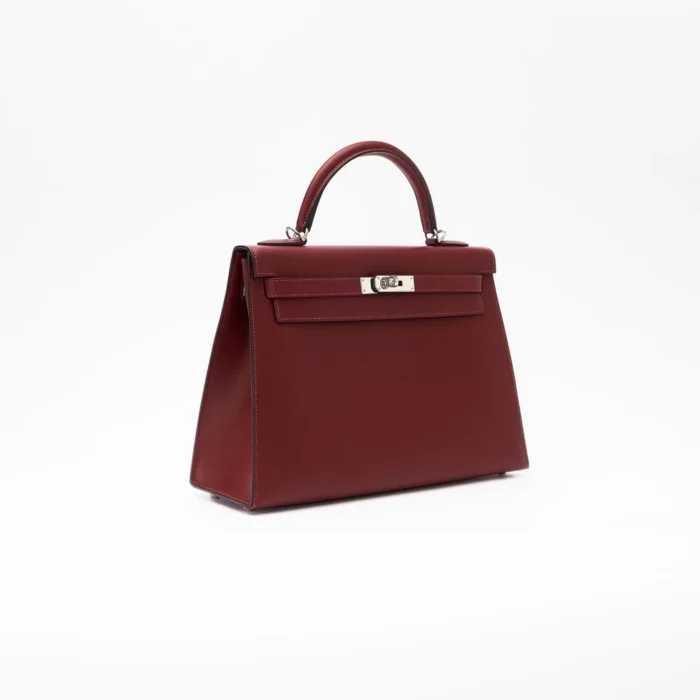 Hermès Replica Kelly 32 Sombrero Rouge H PHW - Replica Handbags - Image 4