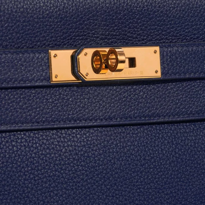 Hermès Replica Kelly 32 Togo Blue Encre GHW - DLF - Image 7