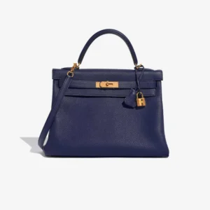 Hermès Replica Kelly 32 Togo Blue Encre GHW | DLF