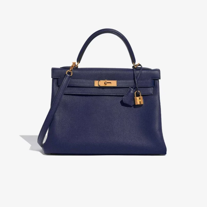 Hermès Replica Kelly 32 Togo Blue Encre GHW | DLF