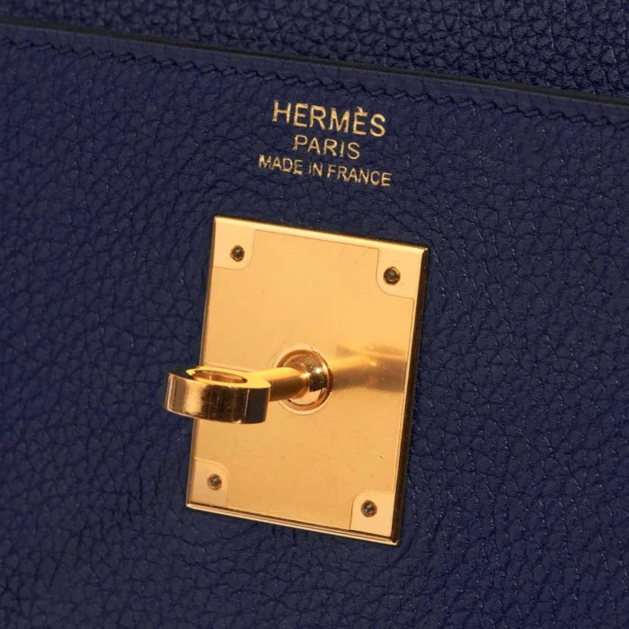 Hermès Replica Kelly 32 Togo Blue Encre GHW - DLF - Image 6