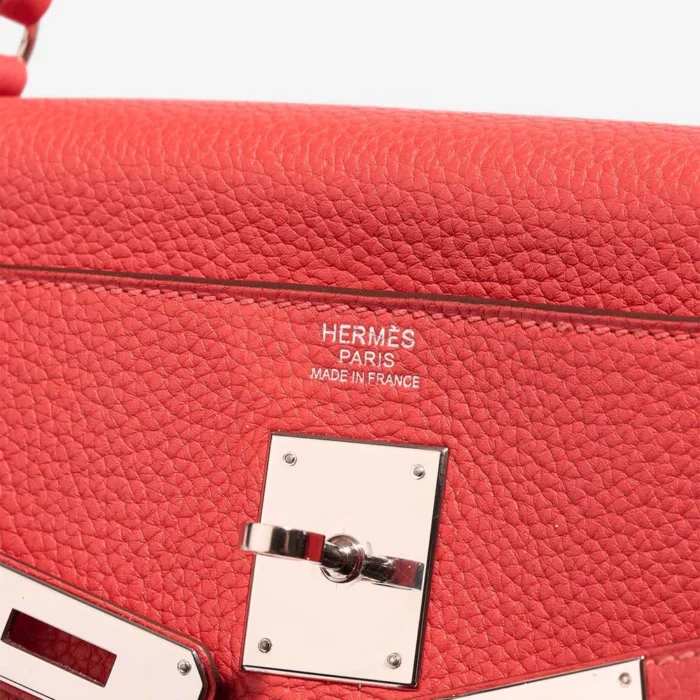 Hermès Replica Kelly 32 Togo Bougainvillier PHW - DLF - Image 6