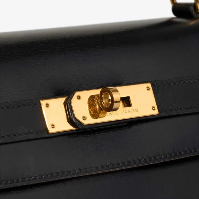 Hermès Replica Kelly 35 Box Black GHW - DLF - Image 7