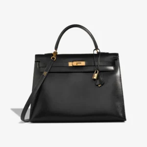 Hermès Replica Kelly 35 Box Black GHW - DLF