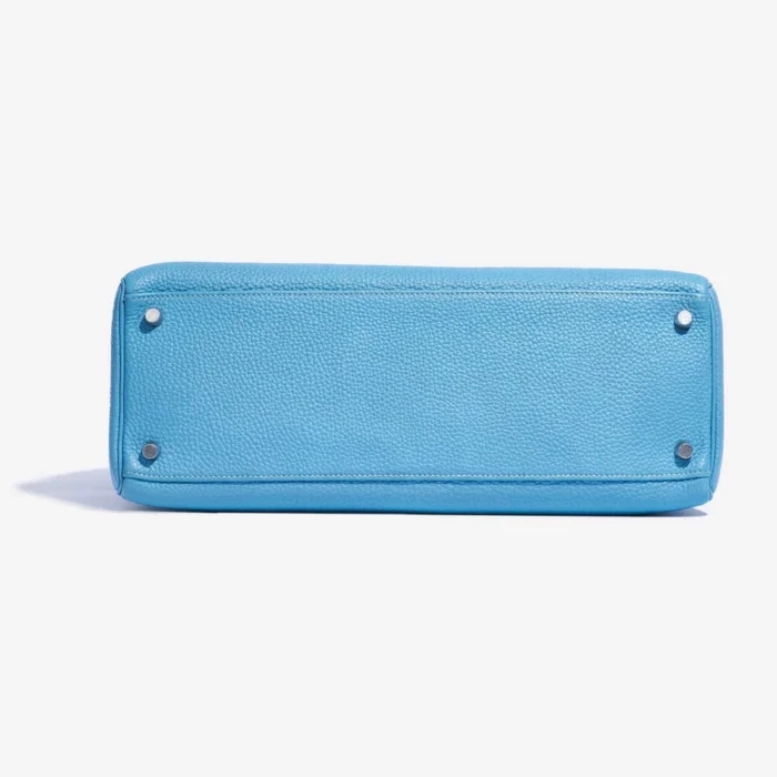 Hermès Replica Kelly 35 Clemence Blue Jean PHW - DLF - Image 3