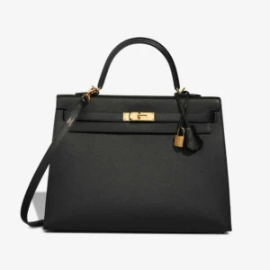 Hermès Replica Kelly 35 Epsom Black GHW - DLF