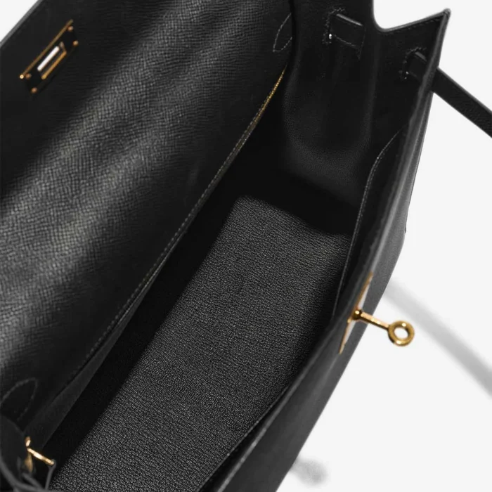 Hermès Replica Kelly 35 Epsom Black GHW - DLF - Image 5