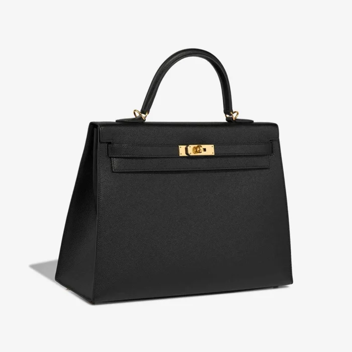 Hermès Replica Kelly 35 Epsom Black GHW - DLF - Image 4