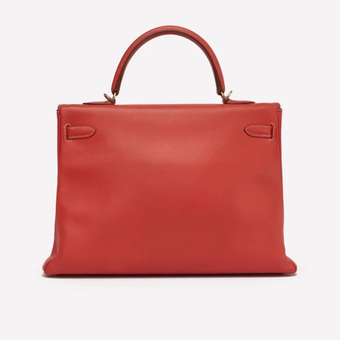 Hermès Replica Kelly 35 Epsom Rose Jaipur GHW - Replica Handbags - Image 2