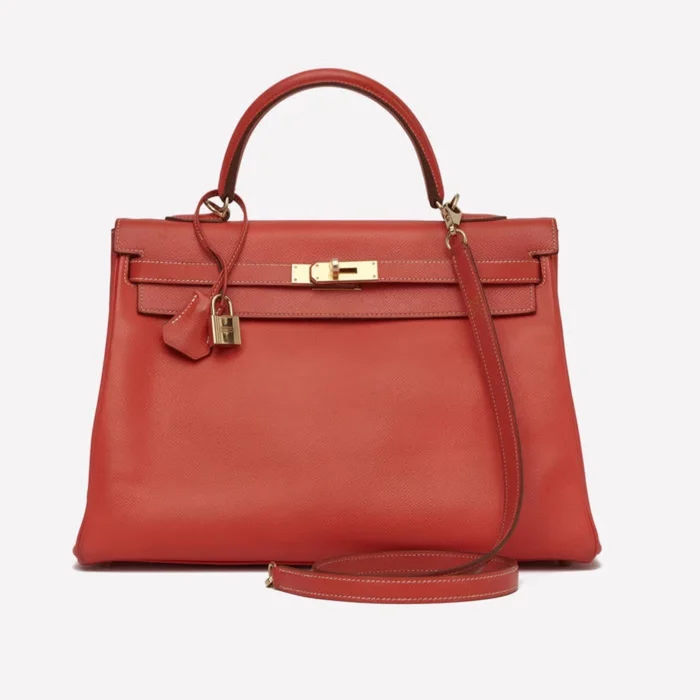 Hermès Replica Kelly 35 Epsom Rose Jaipur GHW | Handbags