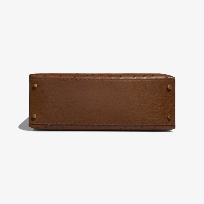 Hermès Replica Kelly 35 Ostrich Tabac Camel GHW - DLF - Image 3