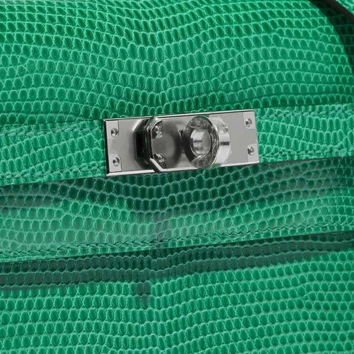 Hermès Replica Kelly Danse Salvator Lizard Vert Menthe PHW - DLF - Image 6