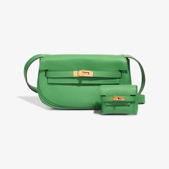 Hermès Replica Kelly Moove Swift Vert Yucca GHW - DLF
