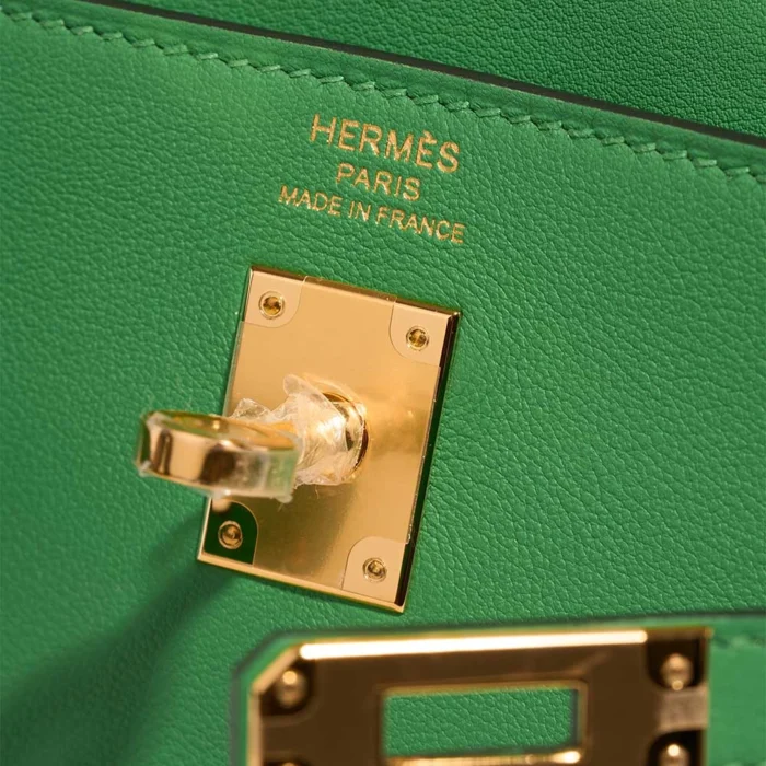 Hermès Replica Kelly Moove Swift Vert Yucca GHW - DLF - Image 7