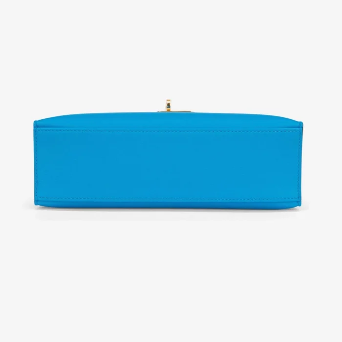 Hermès Replica Kelly Pochette Swift Blue Frida GHW - Replica Handbags - Image 3