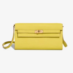 Hermès Replica Kelly To Go Chevre Lime GHW - DLF