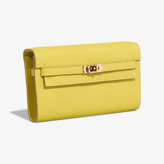 Hermès Replica Kelly To Go Chevre Lime GHW - DLF - Image 4