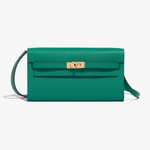 Hermès Replica Kelly To Go Epsom Vert Jade GHW - DLF