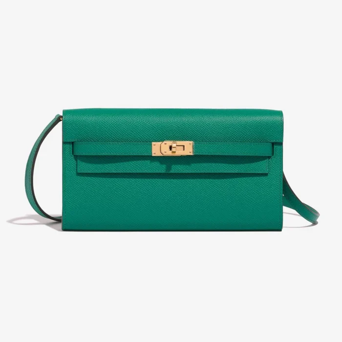 Hermès Replica Kelly To Go Epsom Vert Jade GHW - DLF
