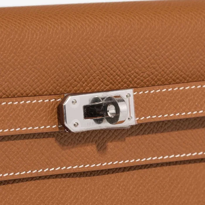 Hermès Replica Kelly To Go Tressage Epsom Gold/Sesame PHW - DLF - Image 7