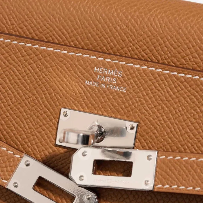 Hermès Replica Kelly To Go Tressage Epsom Gold/Sesame PHW - DLF - Image 6