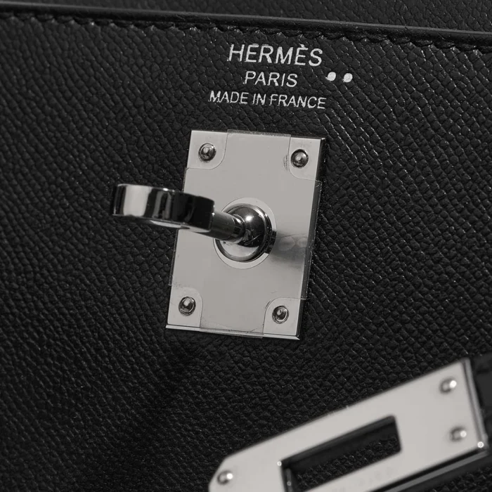 Hermès Replica Kelly Touch 25 Veau Madame/Niloticus Crocodile Black PHW - DLF - Image 6