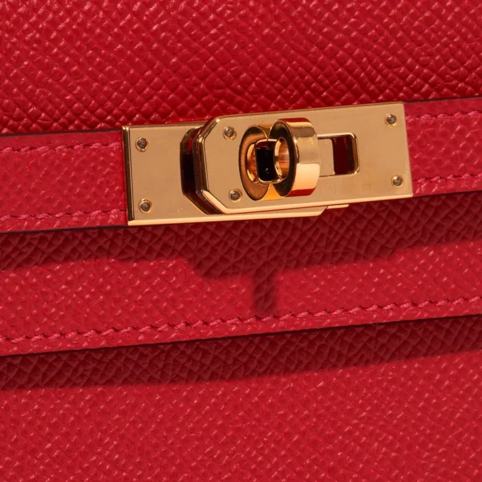 Hermès Replica Kelly to-go Epsom Rouge Casaque GHW - DLF - Image 6