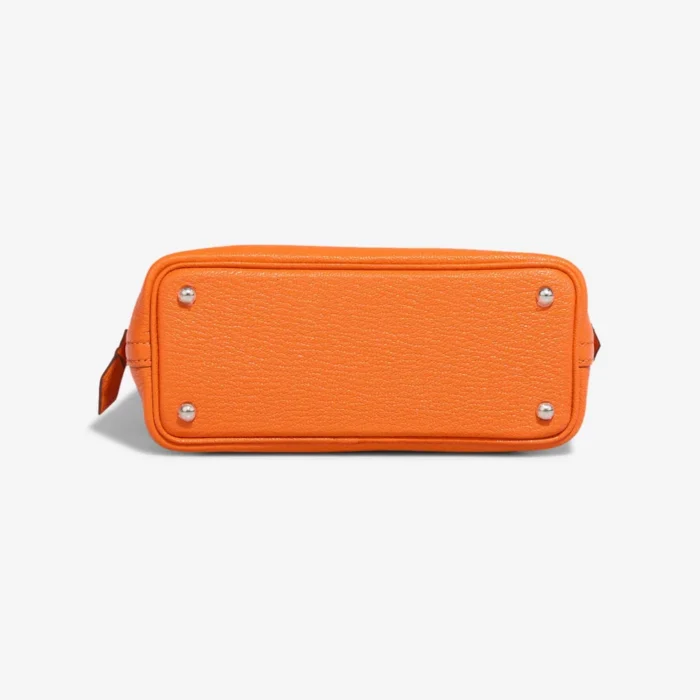 Hermès Replica Mini Bolide Chevre Mysore Orange Minium PHW - DLF - Image 4